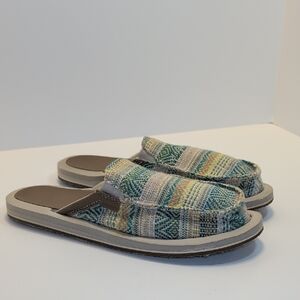 Sanuk You Got My Back Hemp Slip-On Mules Size 8